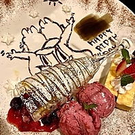 デザートプレートあります♪
