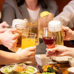 料理に寄り添う充実の飲み放題ドリンク