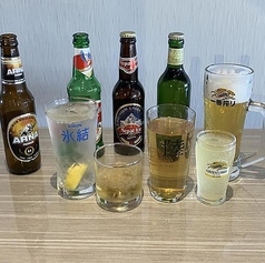 多彩で個性的なラインナップが魅力のアルコールメニュー