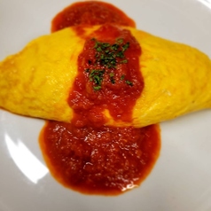 魚介類とほうれん草のクリーミィーオムレツ