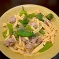 料理メニュー写真&nbsp;自家製サルシッチャと甘長唐辛子のパスタ