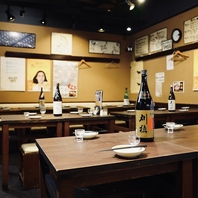 4名席大充実★落ち着いた雰囲気の店内