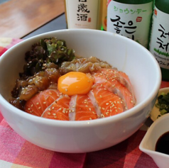 デラックス濃厚!3種の旨醤油漬けビビンパ