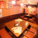 一番人気の完全個室は掘り炬燵！6名様から最大15名様までご利用可能です！ご予約はお早めにどうぞ！