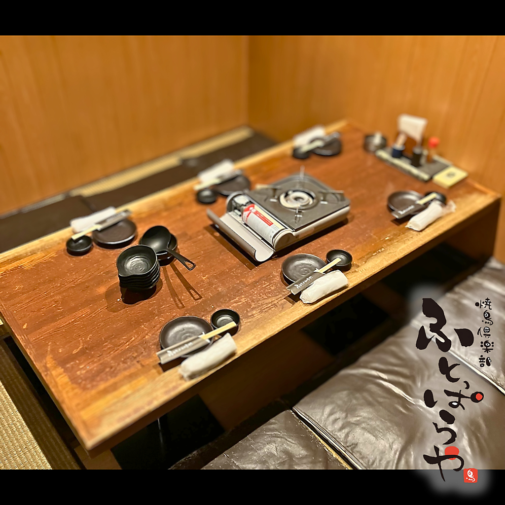 シーンに合わせて使える掘りごたつ完全個室をご用意◎4名様から最大60名様まで個室でご案内可能です