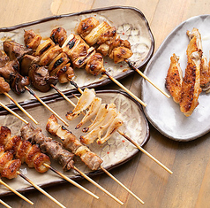 とりとんお任せコース【Bコース】焼き鳥14本+手羽先