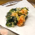 料理メニュー写真&nbsp;春菊とエビのかき揚げ