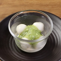 ずんだ白玉バニラアイス添え