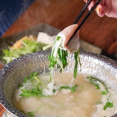 香味野菜とムネ肉のしゃぶしゃぶ(2人前~)