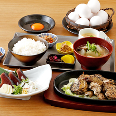軍鶏炭火焼き(中)と選べるおかず（上セット）