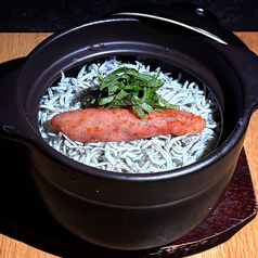 70.明太子としらすの土鍋御飯