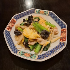きくらげと豚肉のたまご炒め