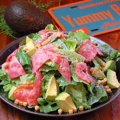 Avocado Bacon caesar salad アボカドベーコンシーザーサラダ