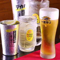 生ビールや地酒も楽しめる飲み放題付きコース！宴会に◎