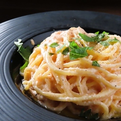 明太クリームパスタ