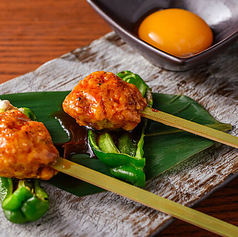つくぴー2本~鶏つくね串とシャキシャキピーマン~