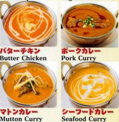 9種類の選べるカレーが嬉しい！