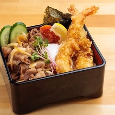 海老天牛すき重