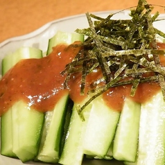 きゅうりの梅くずし