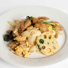 豚肉とレンコンの玉子炒め