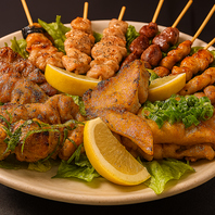 備長炭での炭火焼き★ご堪能ください！