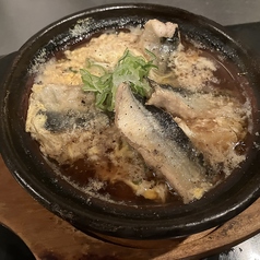秋刀魚とさつま芋の卵とじ