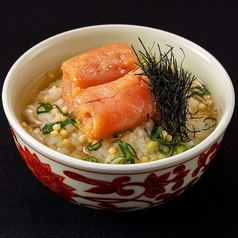 お出汁で食べるお茶漬け 博多辛子明太子