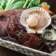 A5黒毛和牛と新鮮魚介を丁寧に調理