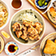 豊富な種類の定食