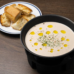イカ肝クリームソースフォンデュ