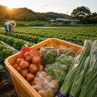 地産地消の無農薬野菜をふんだんに使用した料理