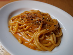 エビビスクのクリームパスタ