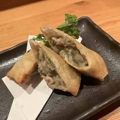 牡蠣と蓮根の春巻