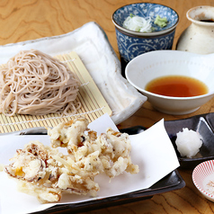 4種の木の子のかき揚げ天そば【温 or 冷】