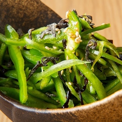 ピーマンの塩昆布和え