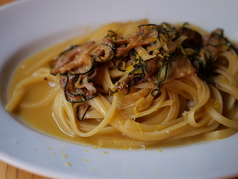 アサリ出汁と柚子のパスタ