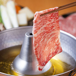 牛しゃぶしゃぶも自慢です。