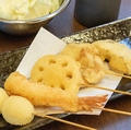 料理メニュー写真 串揚げ5種盛り