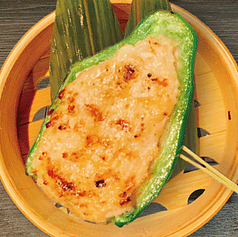 蒸籠串　セイロ串　ピーマン肉詰め