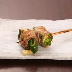 ピーマンとチーズの豚バラ巻