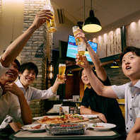 スポーツ観戦可！ビール片手に盛り上がってください！