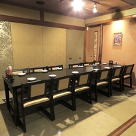 人気個室!7名様~42名様まで対応の様々な個室をご用意!