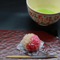 季節の和菓子とお抹茶のセット