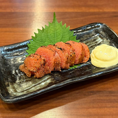 明太子の藁焼き
