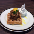 料理メニュー写真&nbsp;モンブランワッフル
