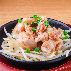 鶏ももの鉄板炒め(塩・タレ)