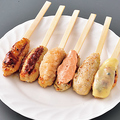 料理メニュー写真&nbsp;(得)軟骨入りつくね盛合せ