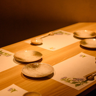 お席のみのご予約もOK！個室2名様～