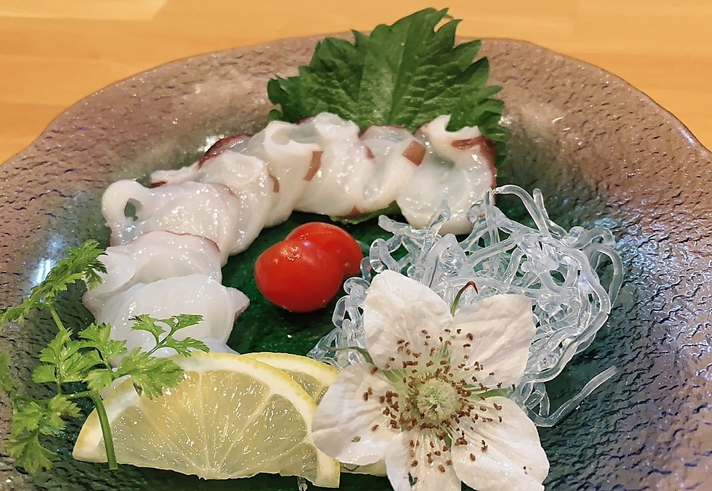 生タコのカルパッチョ