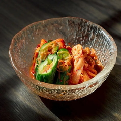 キムチ盛り合わせ3品盛り(白菜・大根・胡瓜)